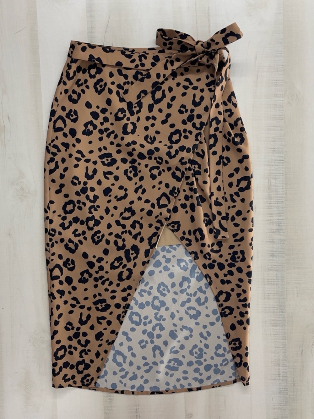 nwot LOVERS & FRIENDS Marla leopard animal print sexy wrap skirt revolve XS - Picture 3 of 6